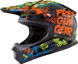 SHOT FREEGUN XP-4 IRON KID Helm grün/orange/schw. L SHOT FREEGUN XP-4 IRON KID Helm grün/orange/schw. L