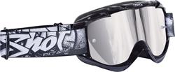 SHOT RACE II Brille schwarz mit verspieg. Glas