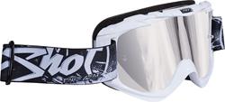 SHOT RACE II Brille weiss mit verspieg. Glas