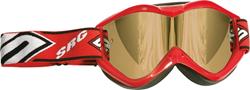 SHOT RACE Solid Brille rot mit verspieg. Glas