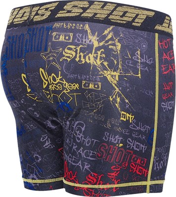 SHOT TAG Boxer Shorts schwarz/bunt S