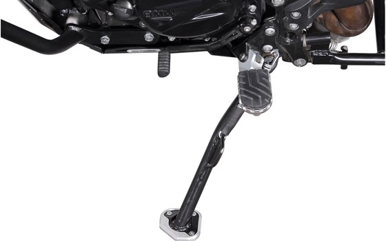 Seitenständerfuß-Verbreiterung. Schwarz/Silbern. BMW F 800 GS/Adv, Husqv TR650. - Bild 2