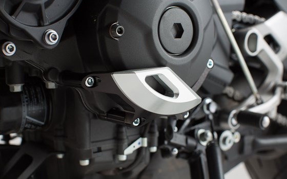Motorgehäusedeckel-Schutz. Schwarz/Silbern. MT09/Tracer,Tracer900/GT,XSR900. - Bild 1