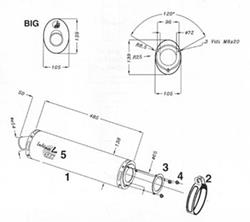 LeoV Carbon oval ZX-6R-`97