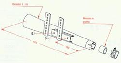 Auspufftopf universal 47cm - 38/40mm
