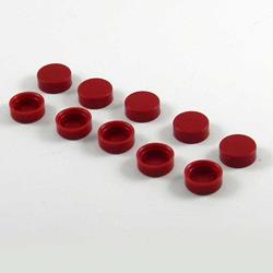 Zierkappe für Kennzeichenschraube rot