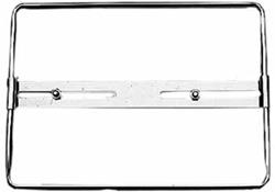 Kennz Rahmen chrom 2-zeilig Beftg mittig