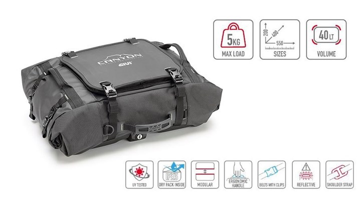 Wasserdichte Hecktasche CANYON für BMW F800S, F800ST & F800GT Wasserdichte Hecktasche CANYON für BMW F800S, F800ST & F800GT