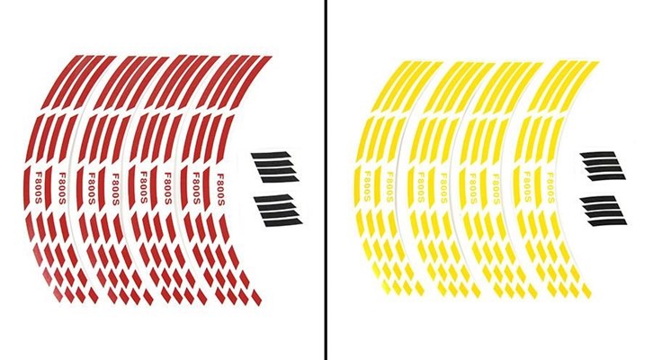 Felgenrandaufkleber F800S für BMW F800S, F800ST & F800GT Felgenrandaufkleber F800S für BMW F800S, F800ST & F800GT