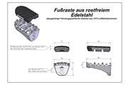 ION Fußrasten-Kit. Honda XRV650/750 (87-03) XL600V (87-99) CRF1000L.