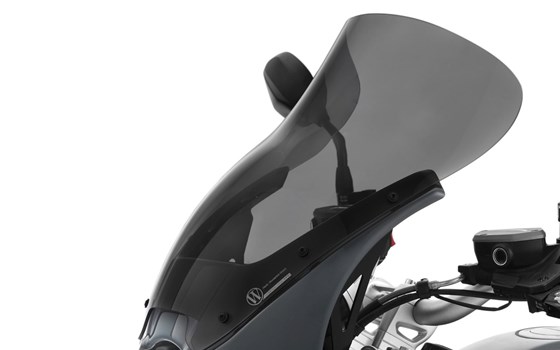 Verkleidungsscheibe Touring-Sport für Lampenmaske Classic-Trophy und D - rauchgrau - hoch - Bild 1