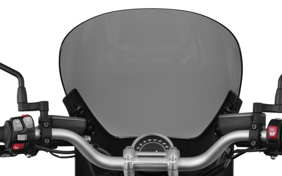 Verkleidungsscheibe Touring-Sport für Lampenmaske Classic-Trophy und D - rauchgrau - hoch - Bild 3