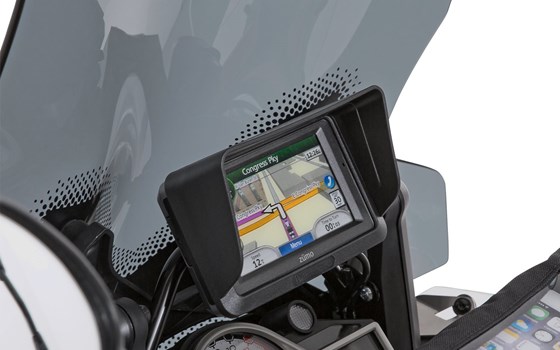 Geräte-Blendschutz BMW Navigator IV + Garmin Zumo 660- schwarz - Bild 1