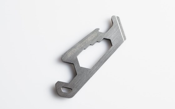 Multitool Schlüsselanhänger. Edelstahl. Mit Logo. - Bild 1