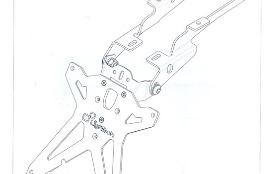 Ligh tech Kennzeichenträger KTM 990 - Bild 1