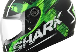 SHARK S600 EXIT matt sw./grün/weiss S