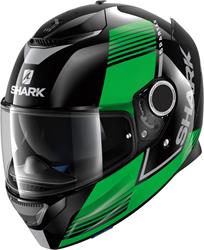 SHARK SPARTAN ARGUAN schwarz/grün/silber XS SHARK SPARTAN ARGUAN schwarz/grün/silber XS