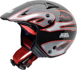 NZI TRIALS carbon/silber/rot S NZI TRIALS carbon/silber/rot S