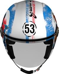 HELIX 3D LOGO 53 weiss/blau/rot dekor XS HELIX 3D LOGO 53 weiss/blau/rot dekor XS