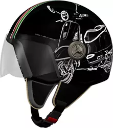 HELIX VINTAGE II 3D VESPA TURIA schwarz XL HELIX VINTAGE II 3D VESPA TURIA schwarz XL