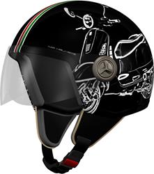 HELIX VINTAGE II 3D VESPA TURIA schwarz XS HELIX VINTAGE II 3D VESPA TURIA schwarz XS