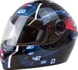 HELIX MUST 3D 390 km/h schw./blau dekor XS HELIX MUST 3D 390 km/h schw./blau dekor XS