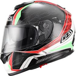 NZI SYMBIO DART Integralhelm schwarz/rot/grün/weiss XXL NZI SYMBIO DART Integralhelm schwarz/rot/grün/weiss XXL