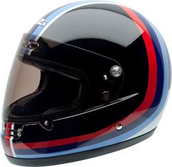 NZI STREET TRACK EM Integralhelm schwarz/weiss/blau/rot L