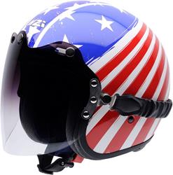 NZI ROLLING DUO MARDI GRAS Jethelm blau/rot/weiss S NZI ROLLING DUO MARDI GRAS Jethelm blau/rot/weiss S