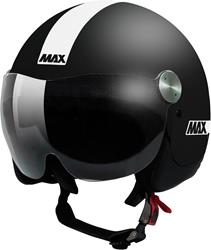 MAX ROADIE Jethelm matt schwarz/weiss L