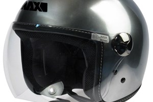 MAX HENRY Jethelm chrom/schwarz M
