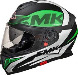 SMK TWISTER LOGO Integralhelm matt schwarz/grün XL SMK TWISTER LOGO Integralhelm matt schwarz/grün XL