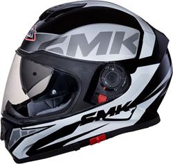 SMK TWISTER LOGO Integralhelm matt schwarz/grau 3XL SMK TWISTER LOGO Integralhelm matt schwarz/grau 3XL