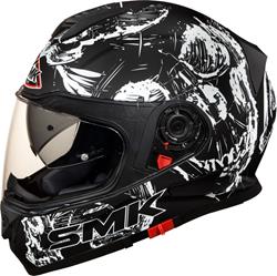 SMK TWISTER SKULL Integralhelm matt schwarz/weiss M SMK TWISTER SKULL Integralhelm matt schwarz/weiss M