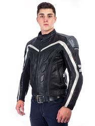 BELO SPRINTER Lederjacke schwarz/silber 52 BELO SPRINTER Lederjacke schwarz/silber 52
