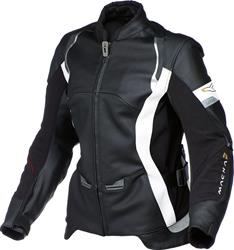 MACNA LOTUS Damen Lederjacke schwarz/weiss 42 MACNA LOTUS Damen Lederjacke schwarz/weiss 42