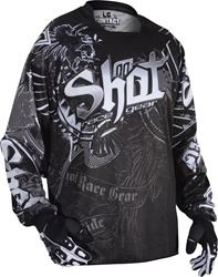 SHOT CONTACT/FORAY OLD SCHOOL Jersey schw./weiss XL SHOT CONTACT/FORAY OLD SCHOOL Jersey schw./weiss XL