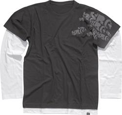 SHOT TRASH BOYS T-Shirt langarm schw./weiss XL SHOT TRASH BOYS T-Shirt langarm schw./weiss XL