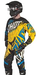 SHOT CONTACT LIVE Jersey schwarz/gelb/blau M SHOT CONTACT LIVE Jersey schwarz/gelb/blau M
