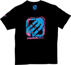 SHOT FREEGUN DRUMS T-Shirt sw./blau/pink M SHOT FREEGUN DRUMS T-Shirt sw./blau/pink M
