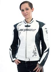IXON PRIMA VX Damenlederjacke weiss/schwarz XXL IXON PRIMA VX Damenlederjacke weiss/schwarz XXL