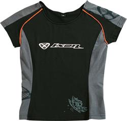 IXON PADDOCK LADY T-Shirt sw./anth./orange L IXON PADDOCK LADY T-Shirt sw./anth./orange L