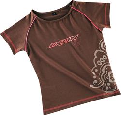 IXON MARRON LADY T-Shirt braun/pink XL IXON MARRON LADY T-Shirt braun/pink XL