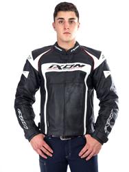 IXON FUELLER Lederjacke schwarz/weiss 4XL IXON FUELLER Lederjacke schwarz/weiss 4XL