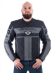 IXON WITNESS Lederjacke schwarz/grau L IXON WITNESS Lederjacke schwarz/grau L