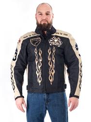 SPIDER HOT ONE Tex-Jacke schwarz/creme XL SPIDER HOT ONE Tex-Jacke schwarz/creme XL
