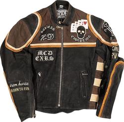 SPIDER ACE-MICKY Lederjacke nubuk braun XS SPIDER ACE-MICKY Lederjacke nubuk braun XS