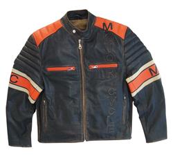 SPIDER MOTORCYCLE Lederjacke braun stone/orange XL SPIDER MOTORCYCLE Lederjacke braun stone/orange XL