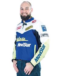 SPIDER MOVISTAR Tex-Jacke weiss/blau M SPIDER MOVISTAR Tex-Jacke weiss/blau M