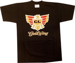 T-Shirt GOLD WING mit Druck schwarz M T-Shirt GOLD WING mit Druck schwarz M